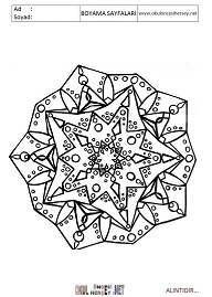 Mandala boyama sayfaları